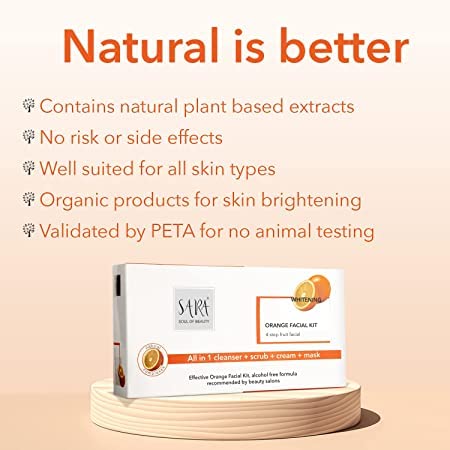 Sara  4-Step Orange Facial Kit With Radiance D-TAN® Face Wash | 300g